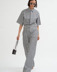 Marcella Short Sleeve Shirt, Black & White