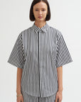 Marcella Short Sleeve Shirt, Black & White