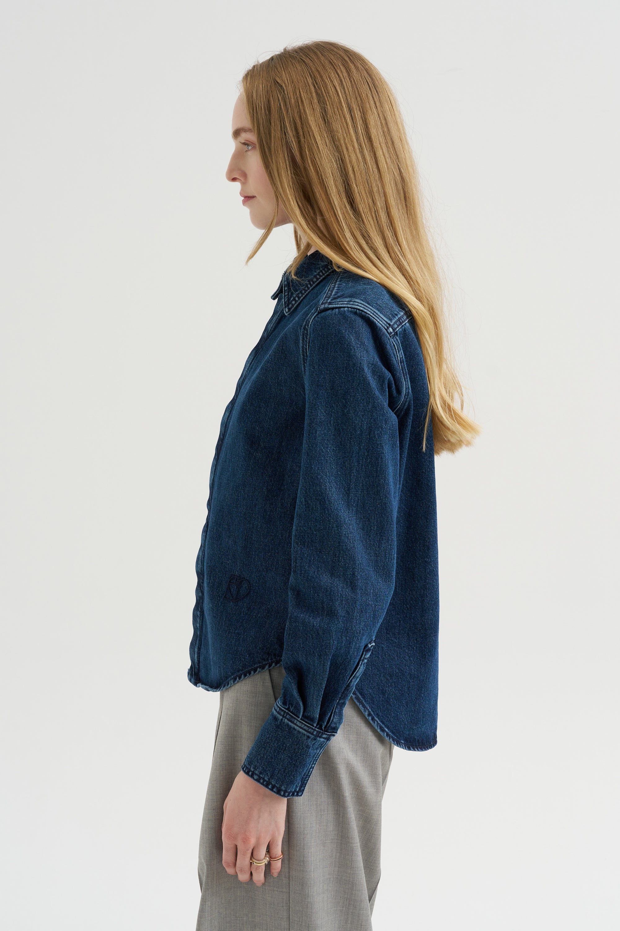 Denim Petit Shirt, Indigo