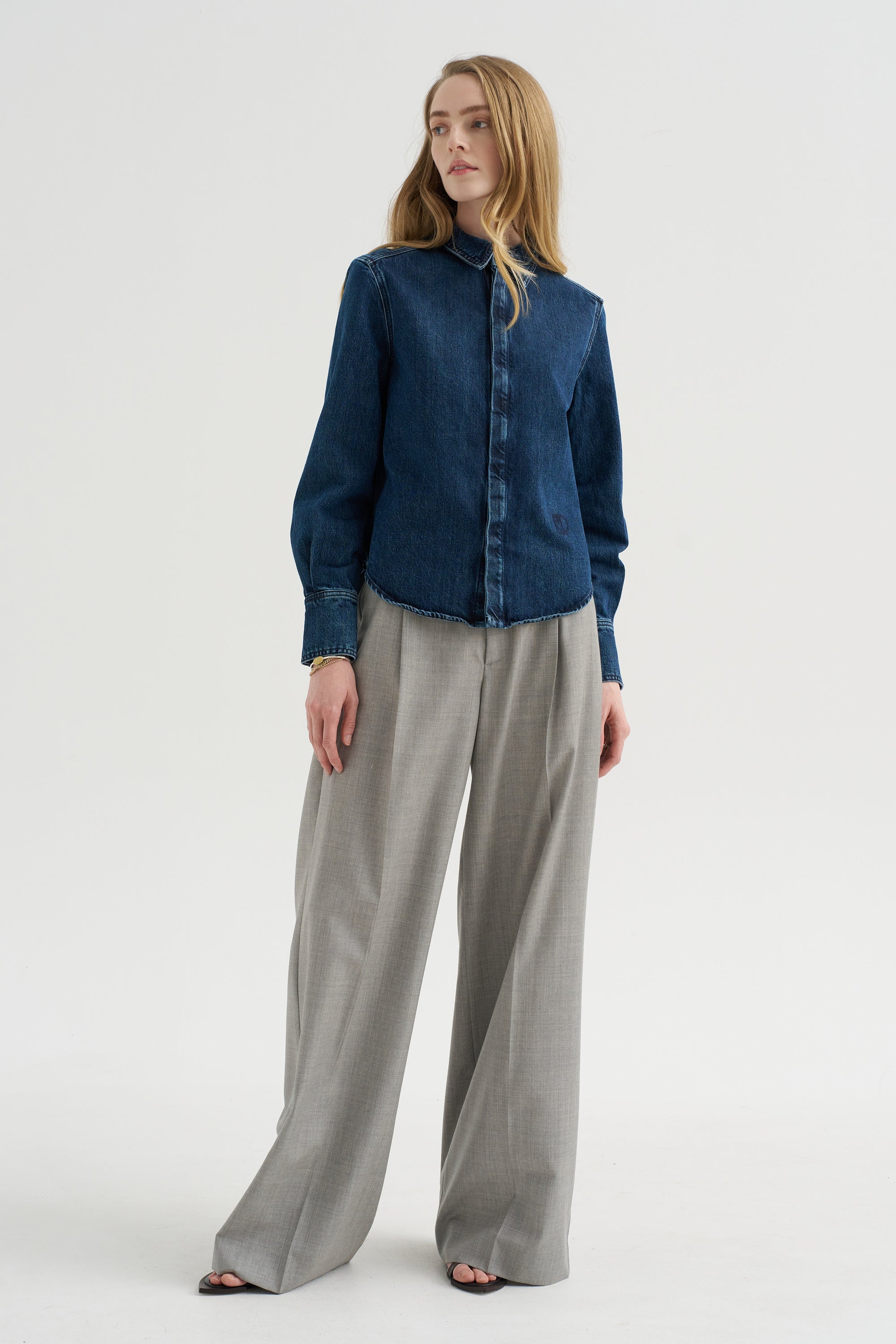 Denim Petit Shirt, Indigo