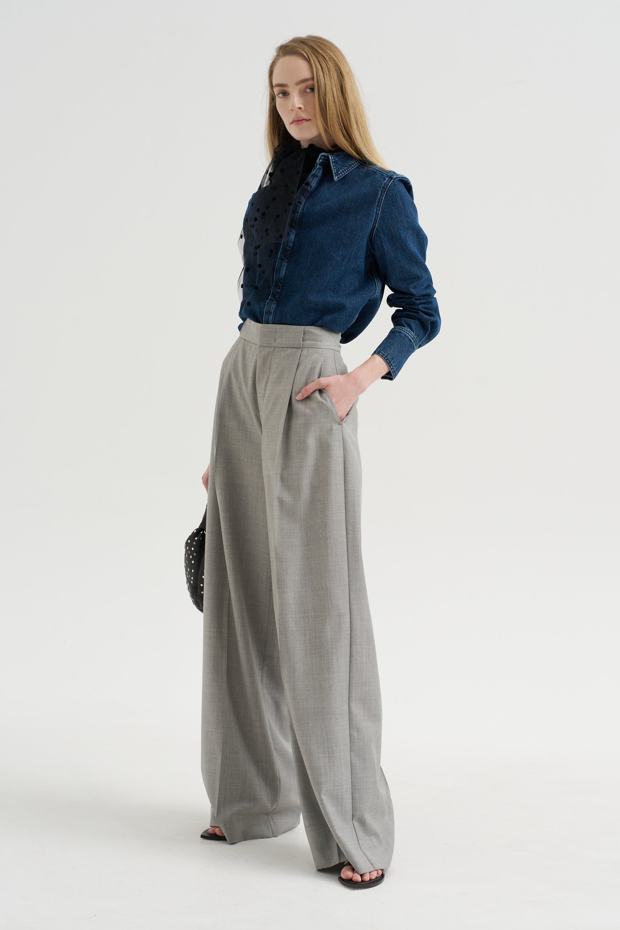 Denim Petit Shirt, Indigo