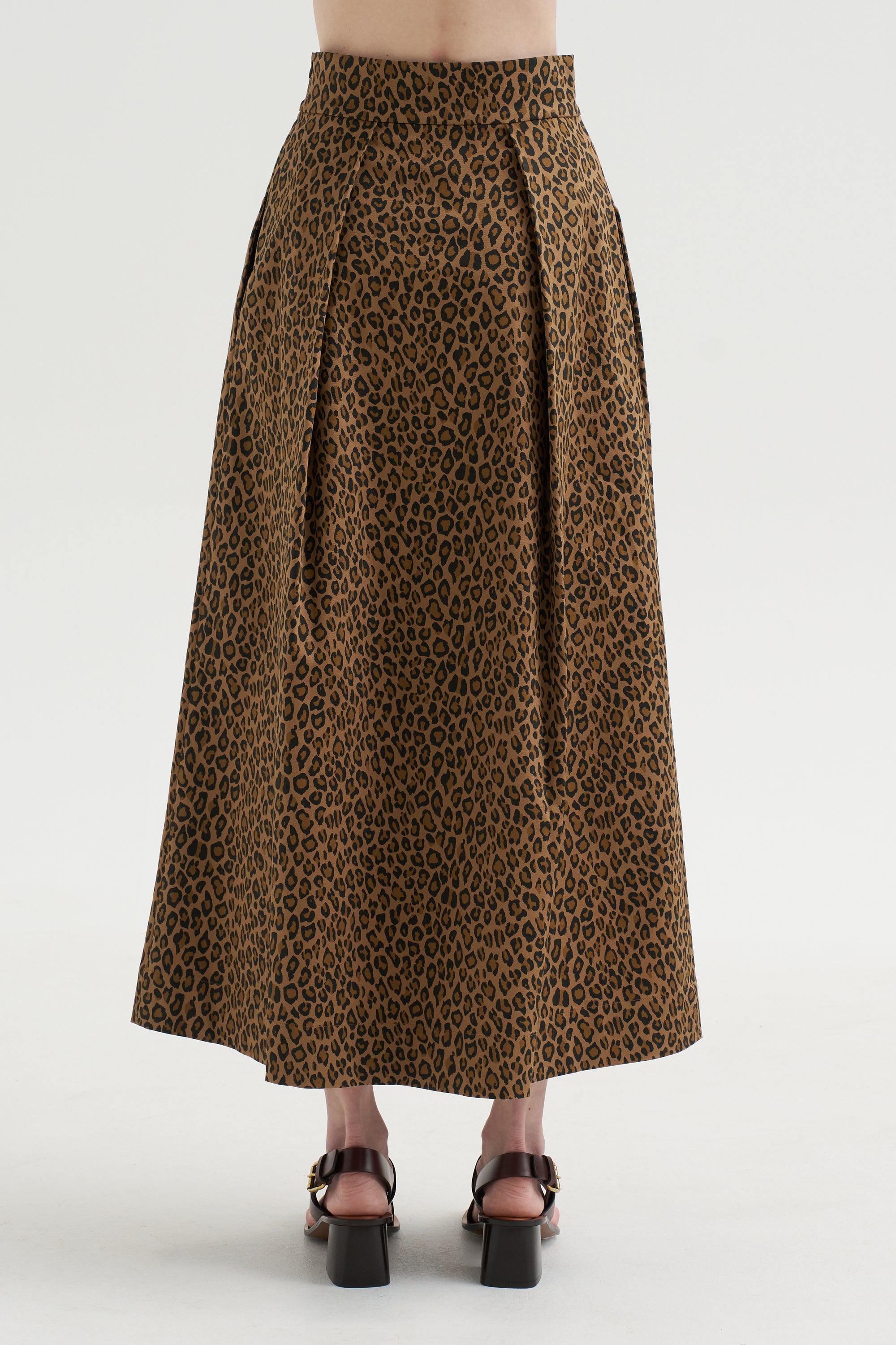 Bogart Midi Skirt, Leopard