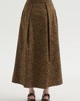 Bogart Midi Skirt, Leopard