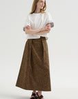 Bogart Midi Skirt, Leopard