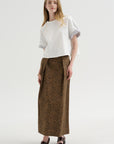 Bogart Midi Skirt, Leopard