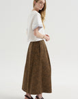 Bogart Midi Skirt, Leopard