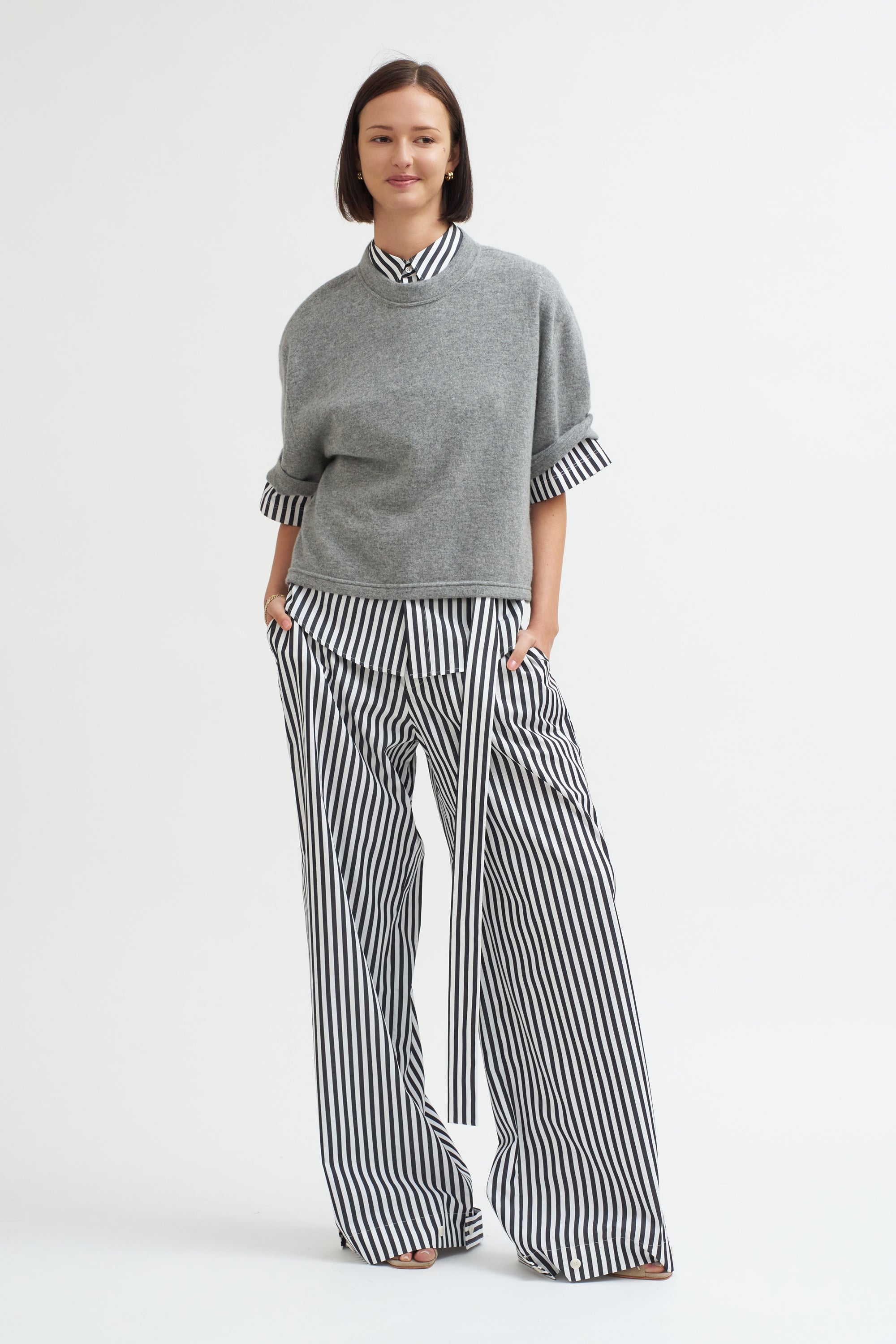 Petrus Trousers, Black &amp; White