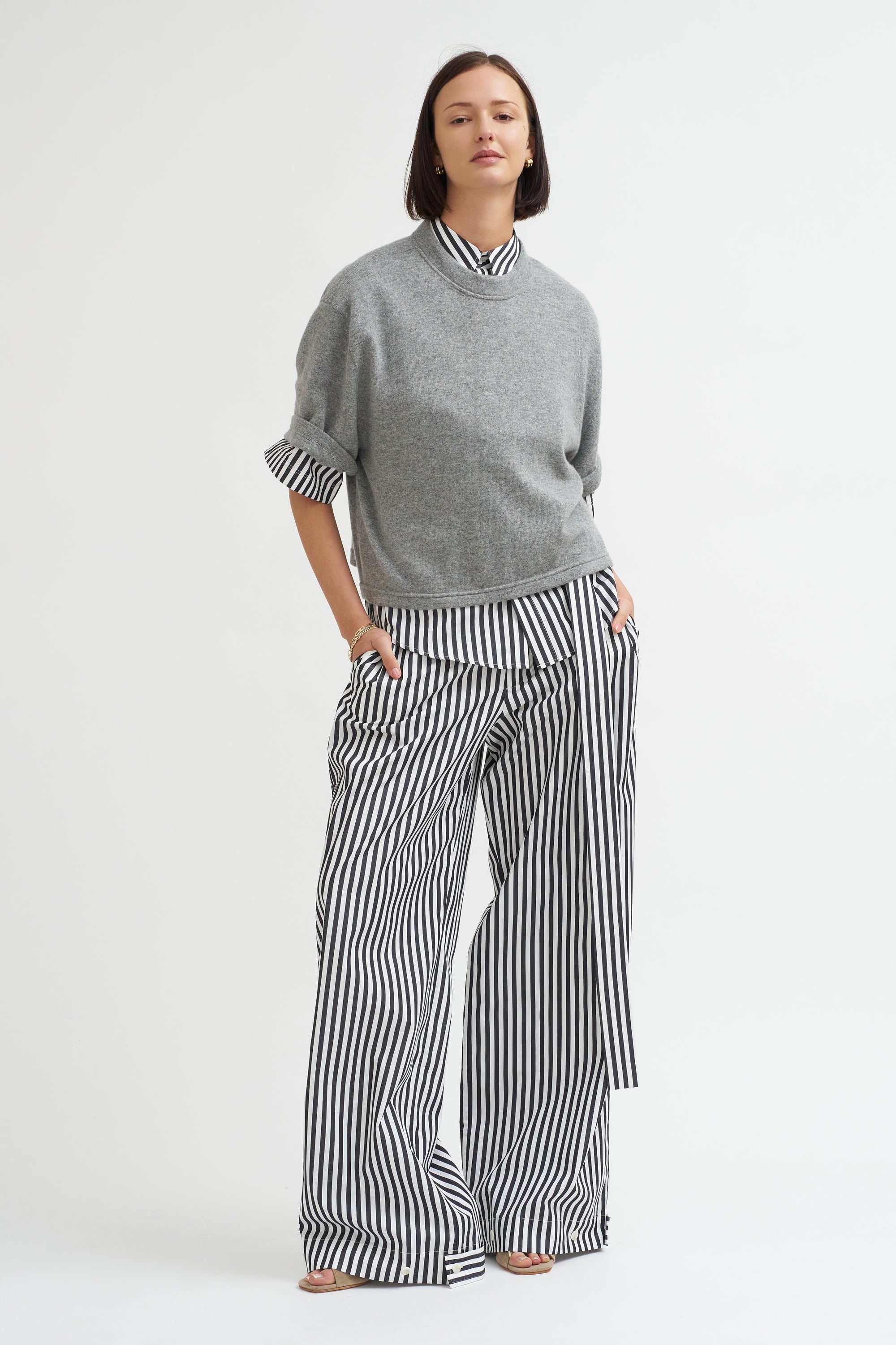 Petrus Trousers, Black &amp; White