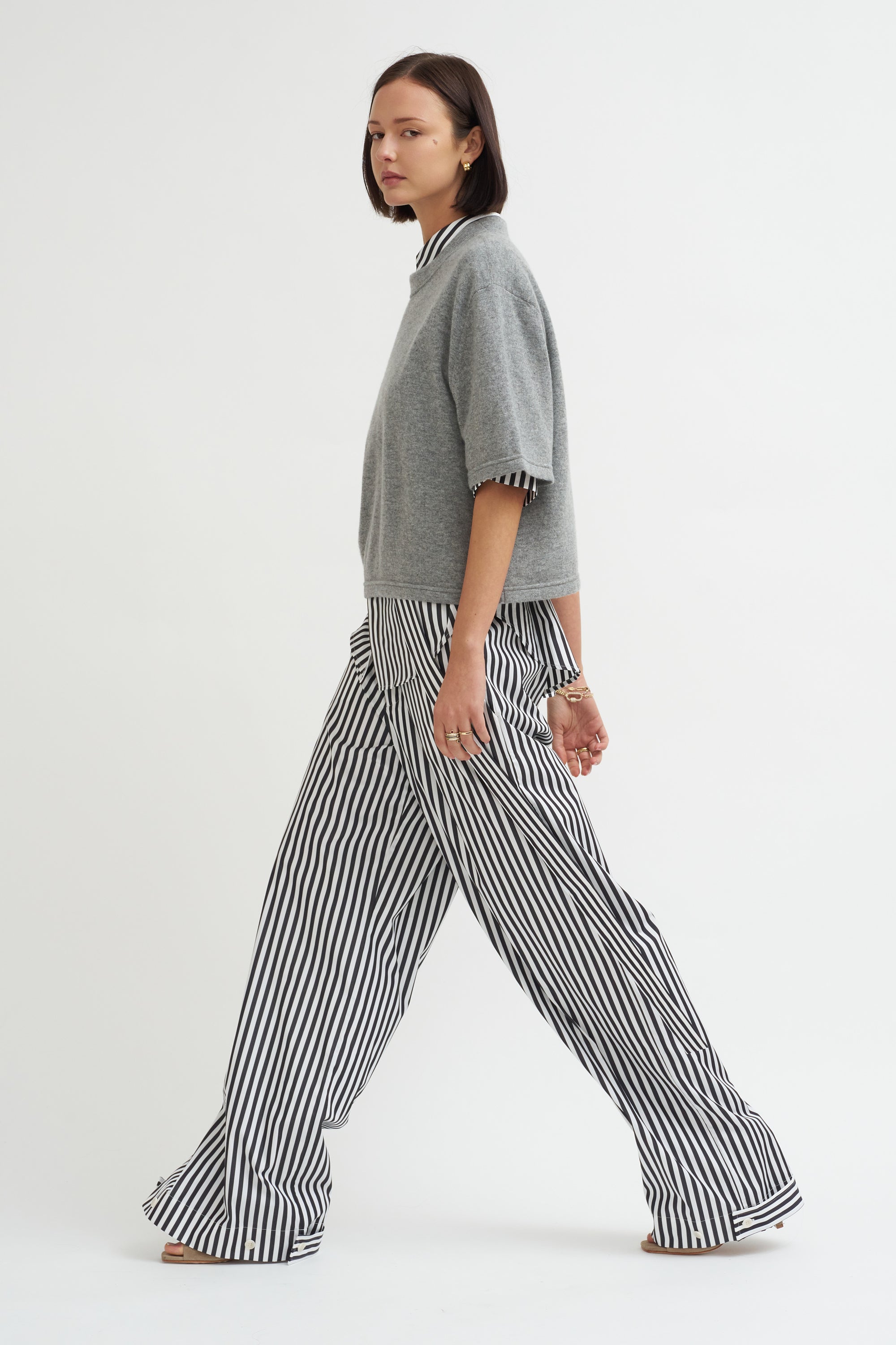 Petrus Trousers, Black &amp; White