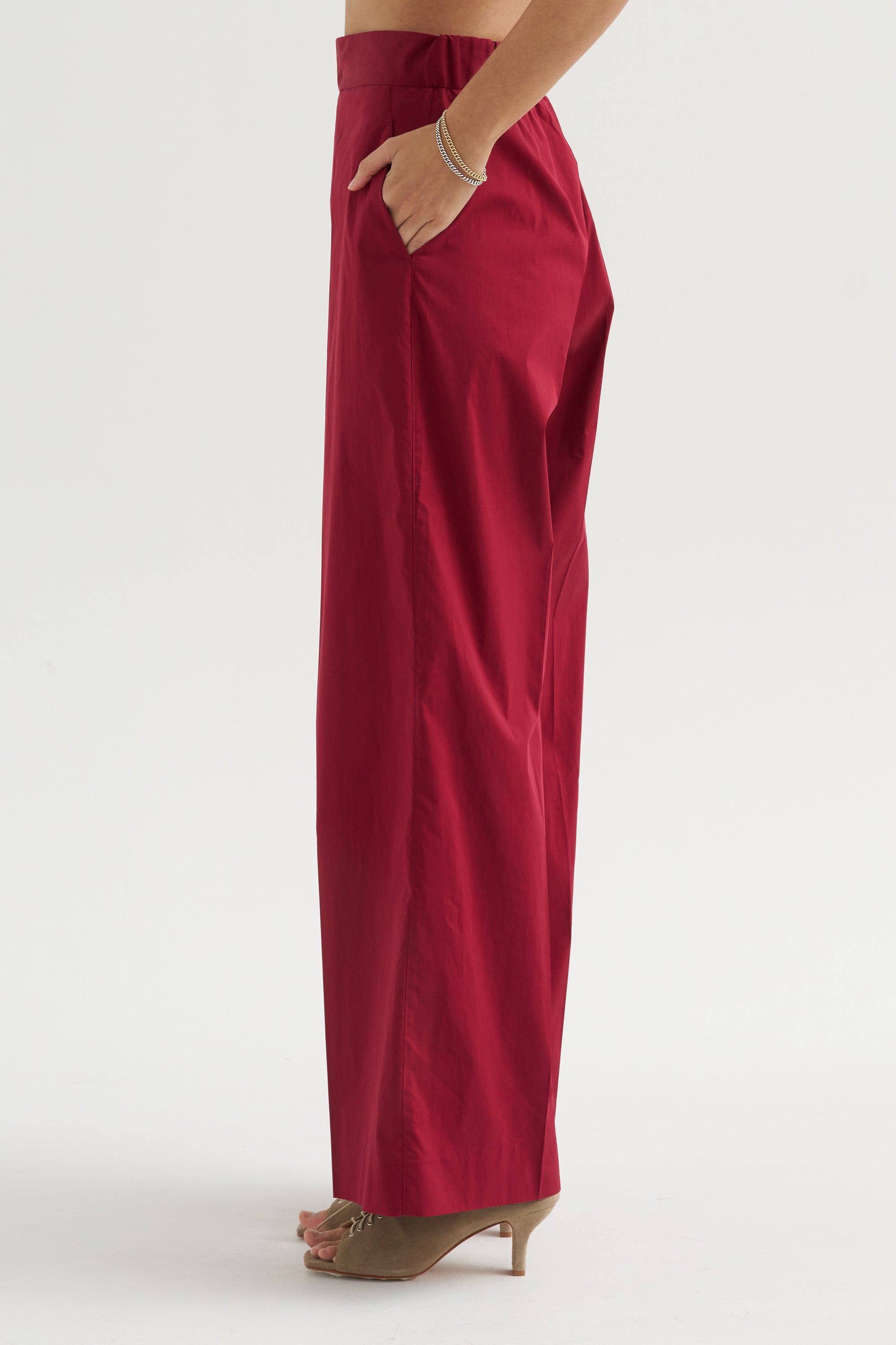 Petra Trousers, Cherry