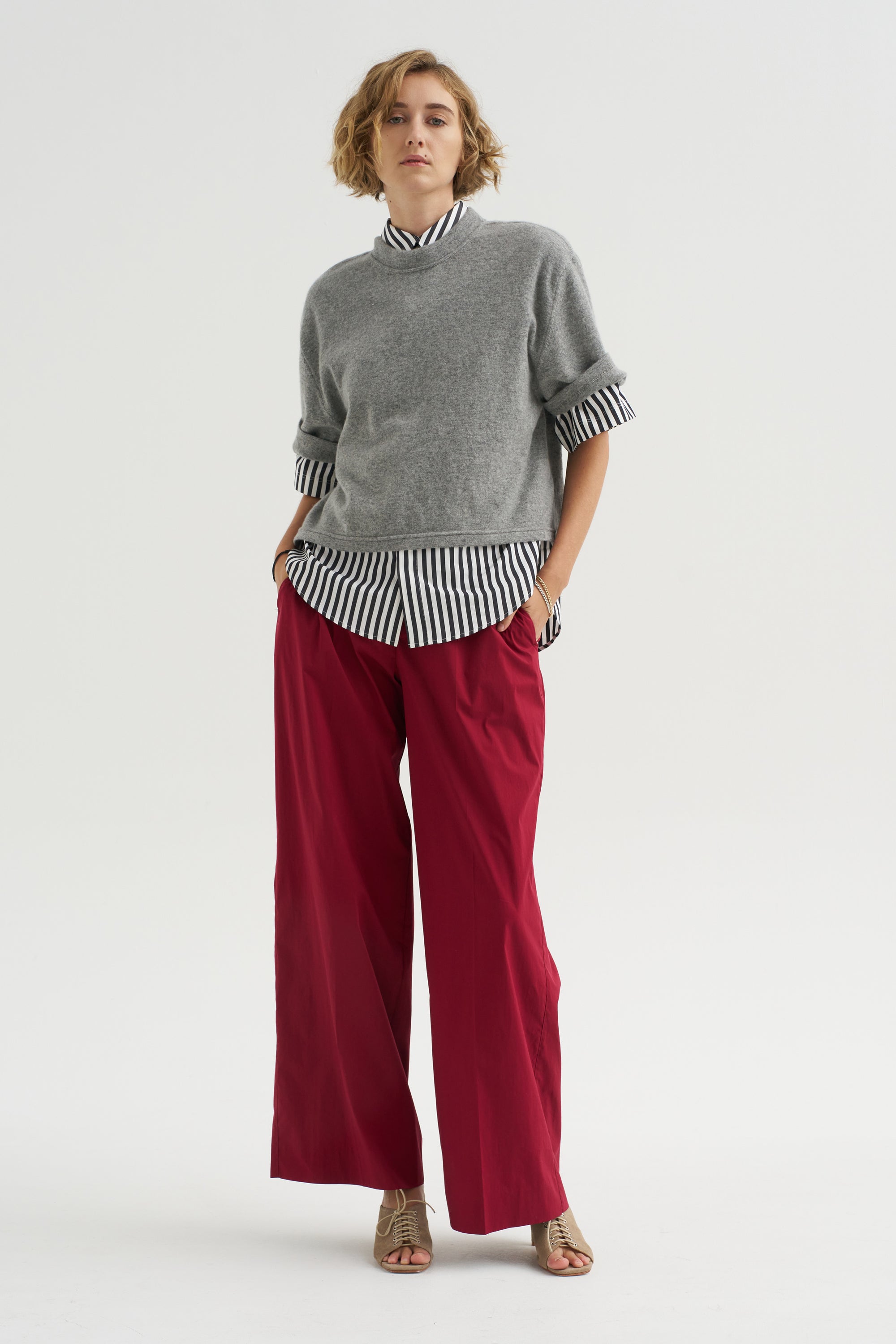 Petra Trousers, Cherry