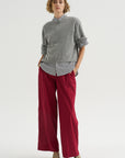 Petra Trousers, Cherry