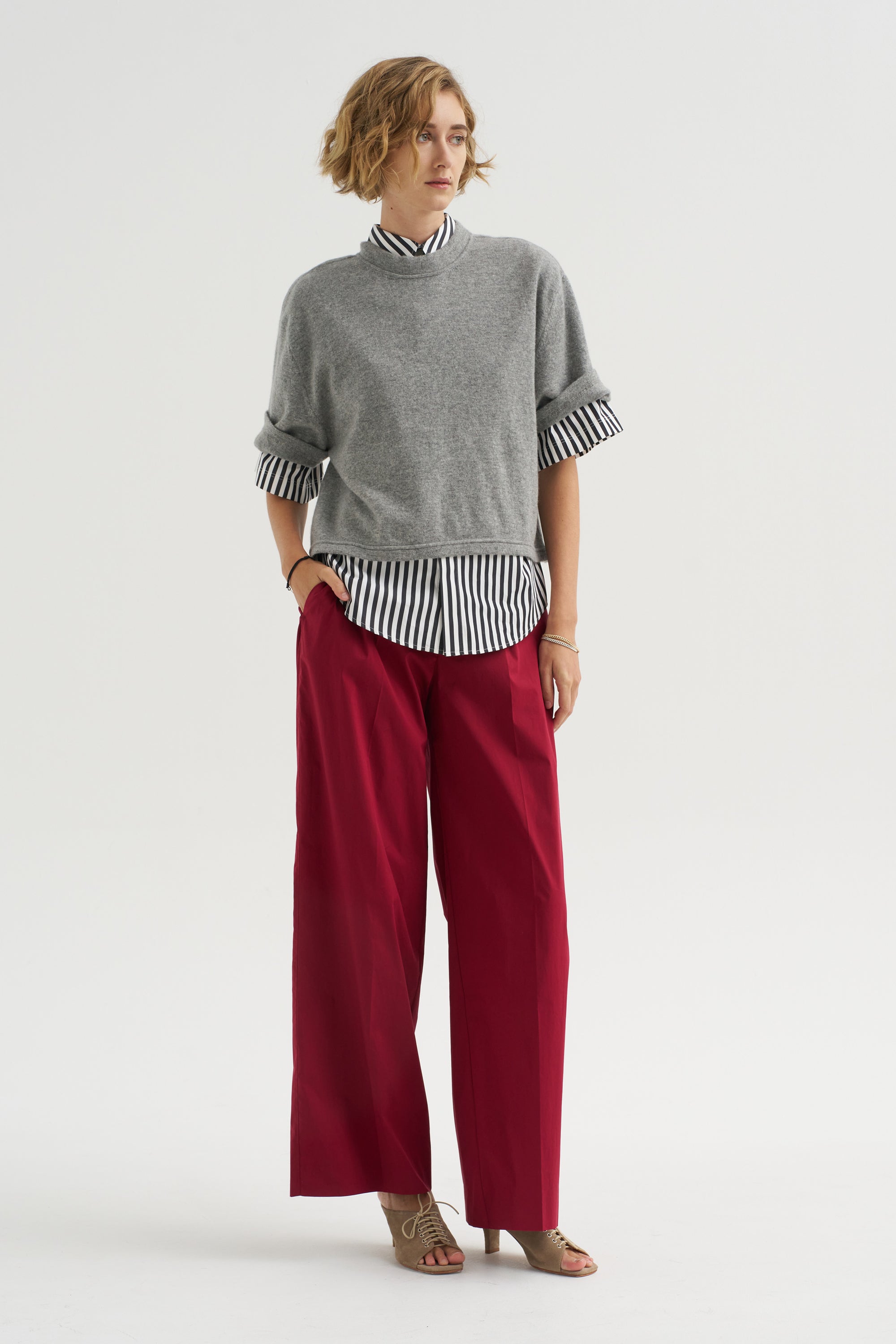 Petra Trousers, Cherry