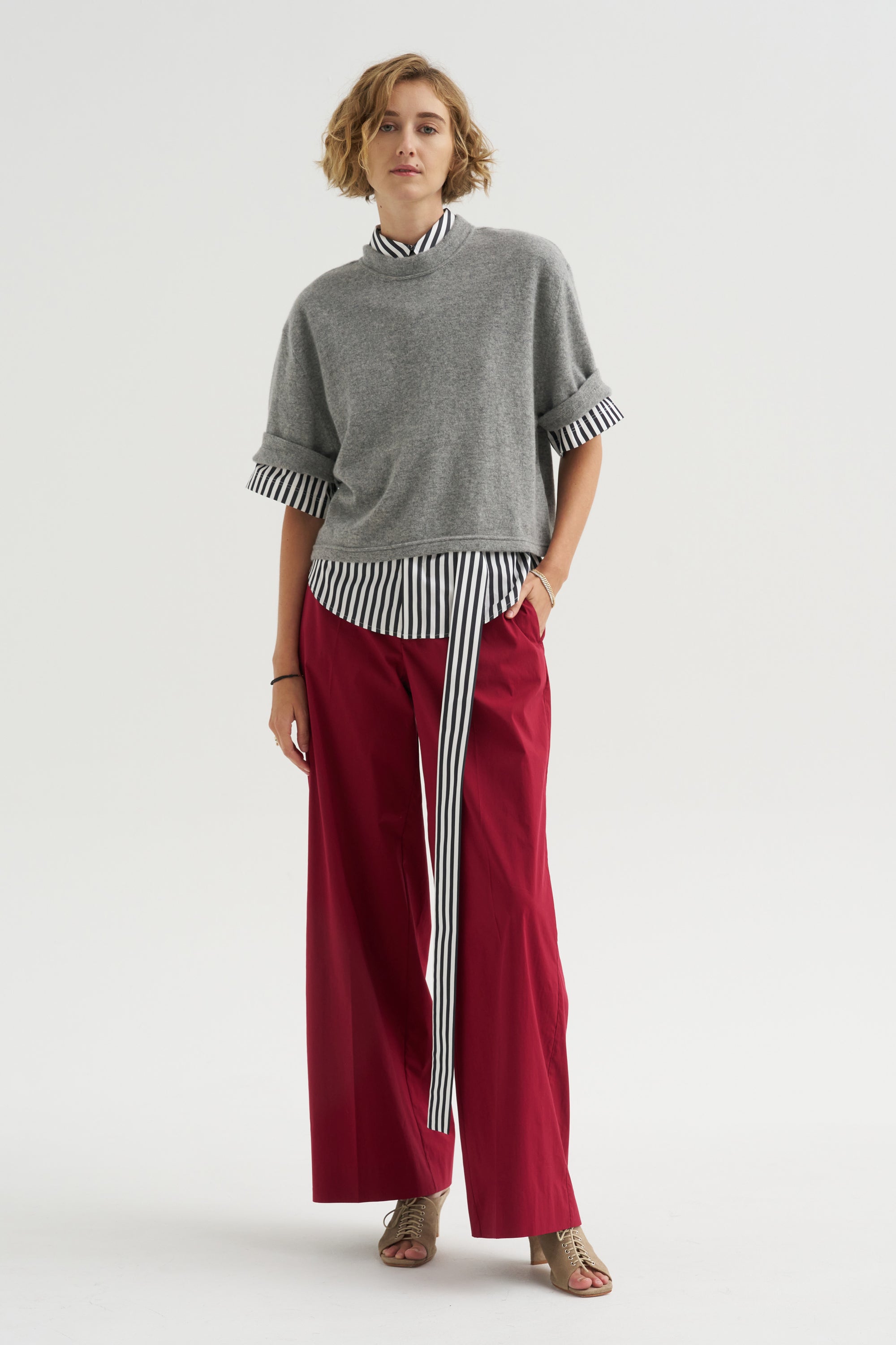 Petra Trousers, Cherry