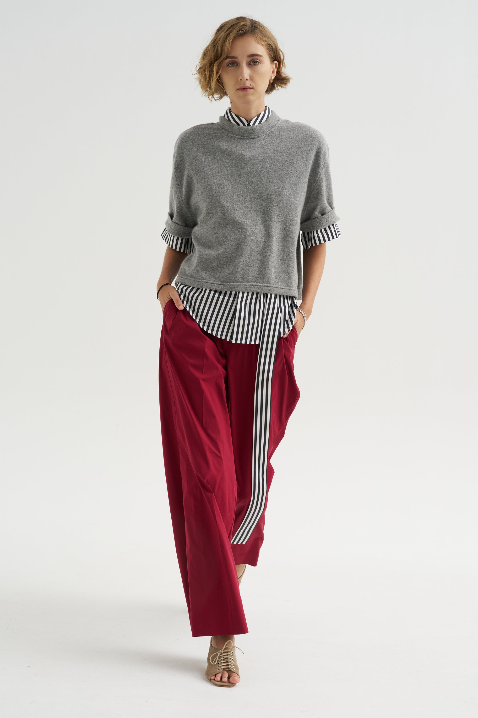 Petra Trousers, Cherry