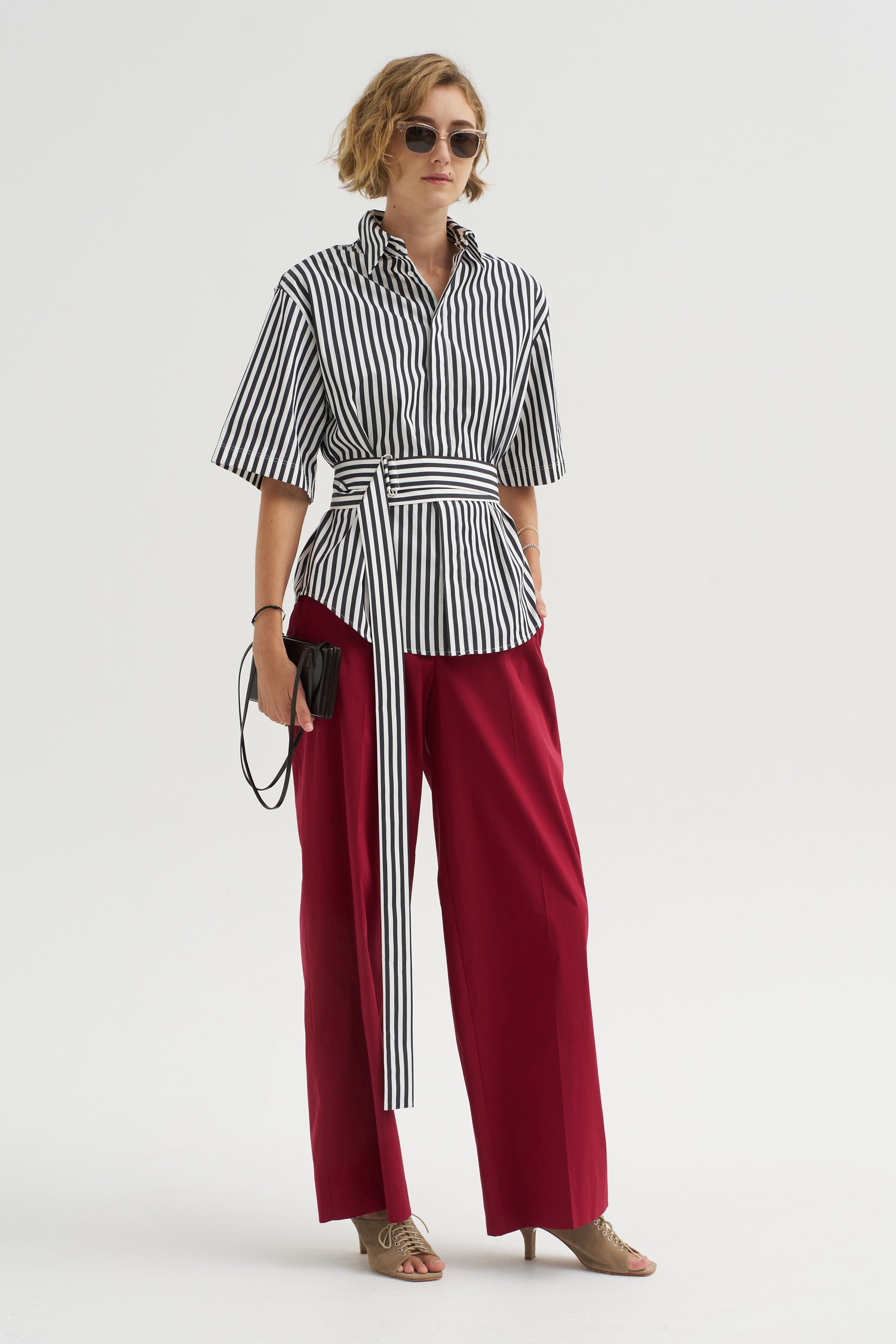 Petra Trousers, Cherry