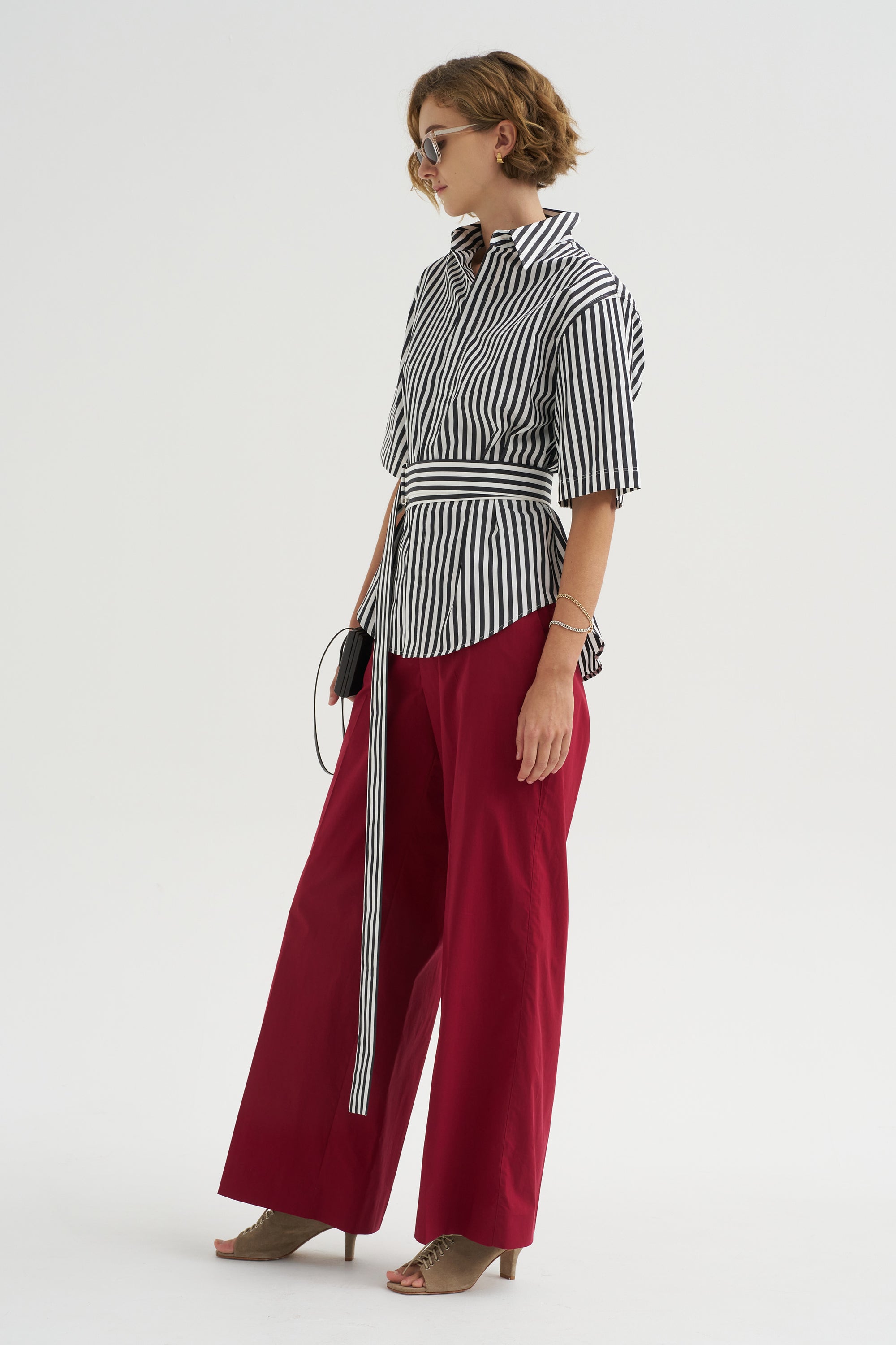 Petra Trousers, Cherry