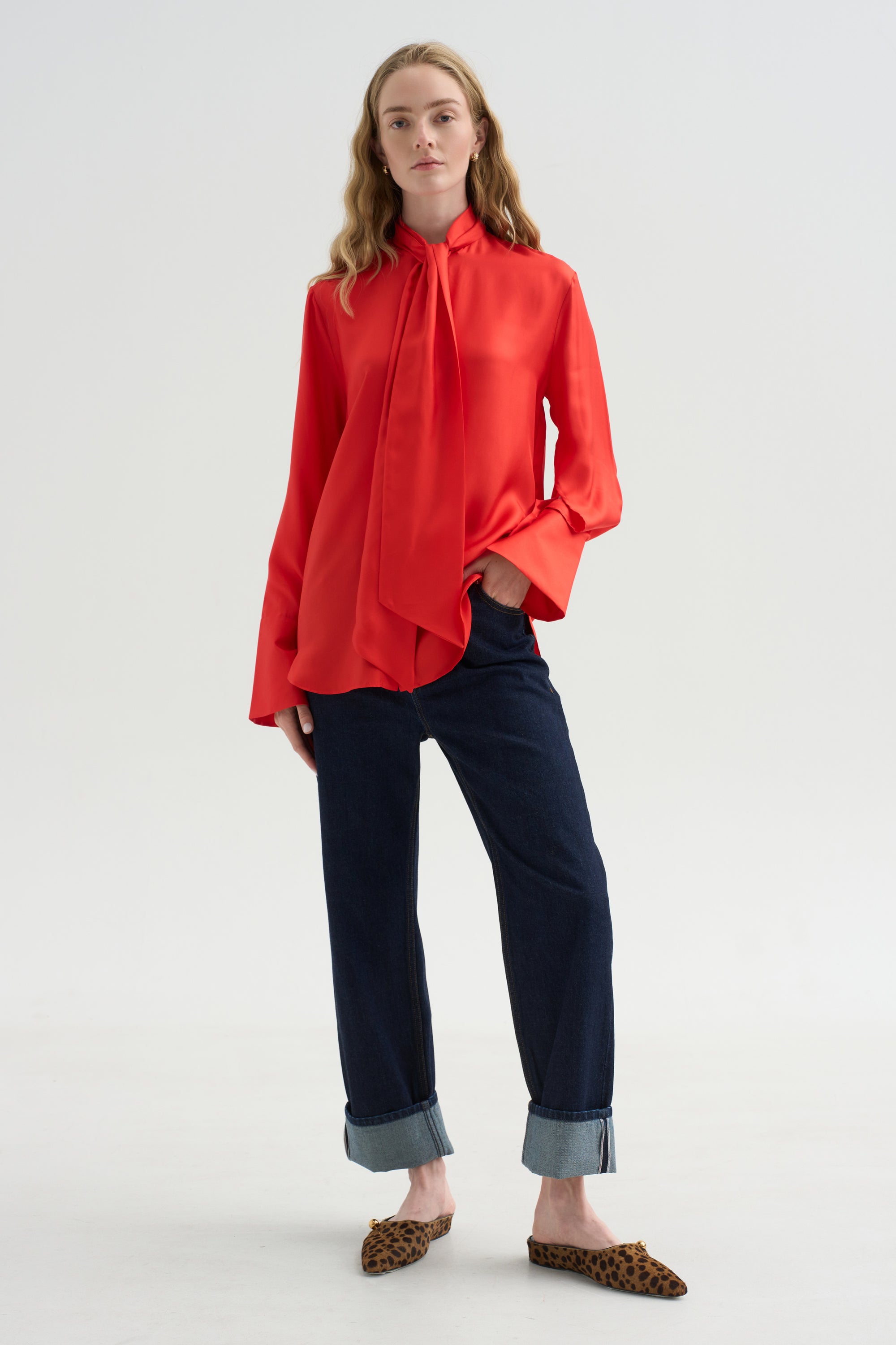 Shirt with Scarf