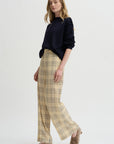 Petra Trouser, Cream & Blue