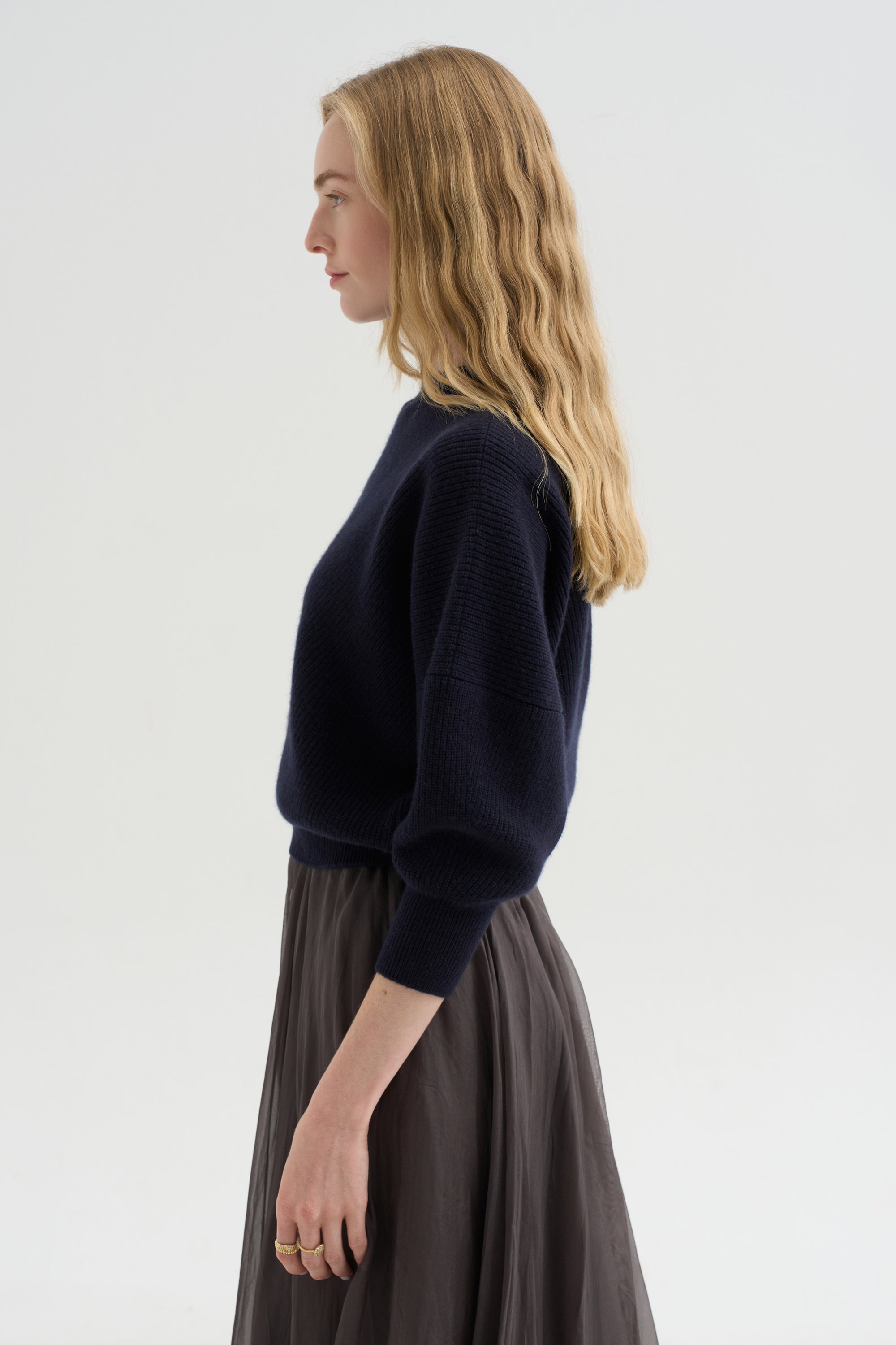 Mina Batwing Three-Quarter Sweater