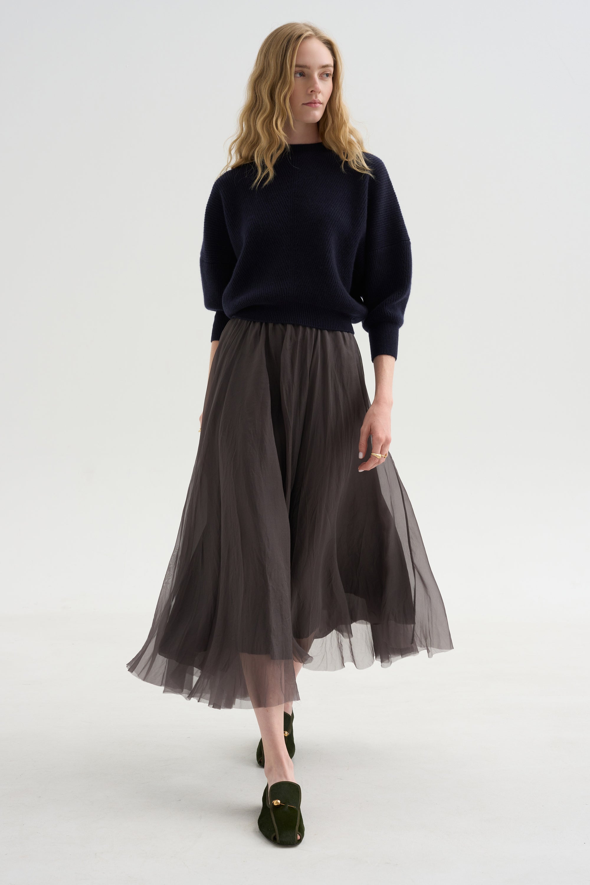 Mina Batwing Three-Quarter Sweater