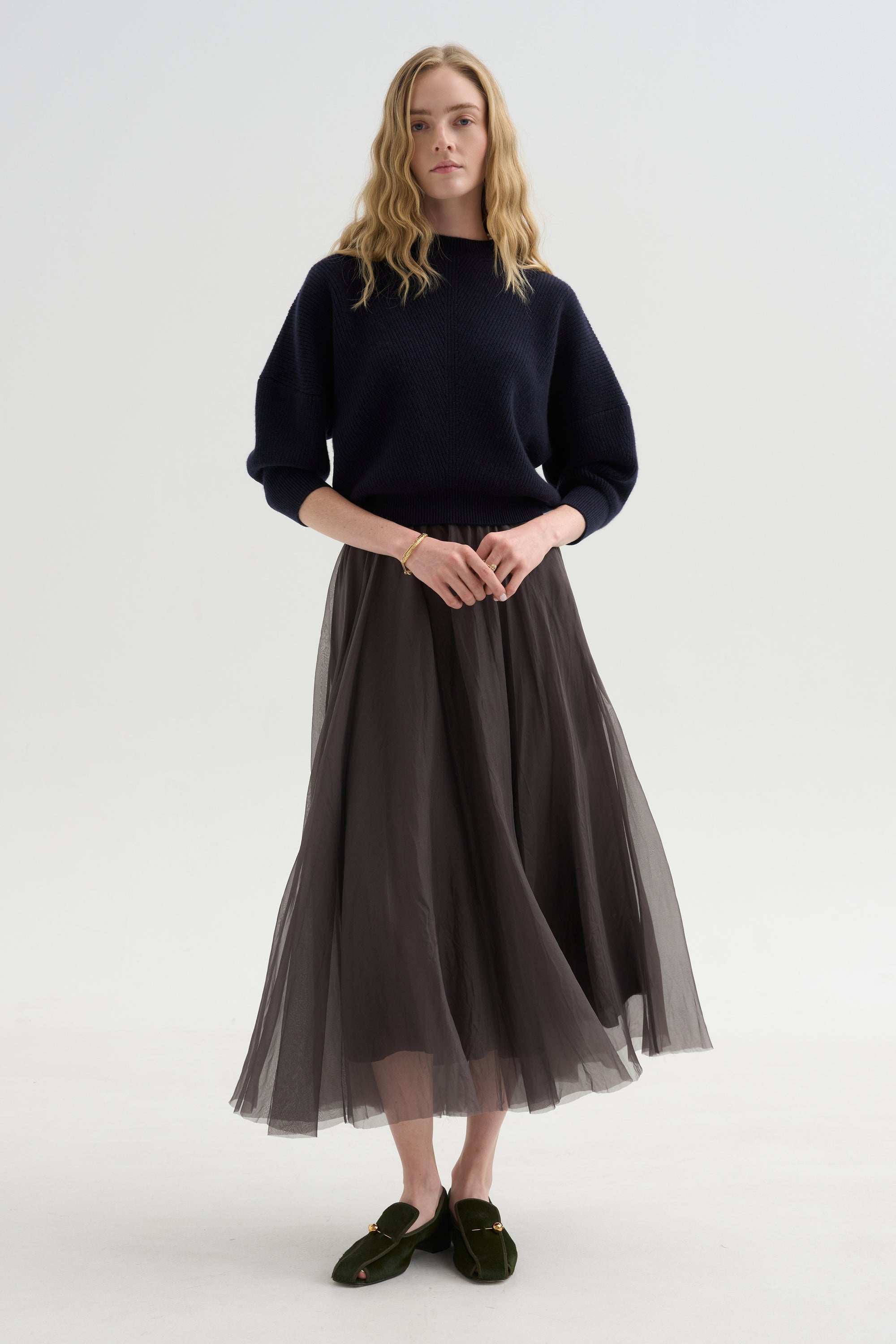 Mina Batwing Three-Quarter Sweater