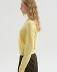 Round Neck Sweater, Light Yellow
