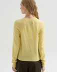 Round Neck Sweater, Light Yellow