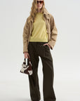Round Neck Sweater, Light Yellow