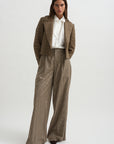Lauren Cropped Jacket, Camel Check
