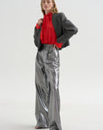 Lauren Cropped Jacket, Grey