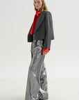 Lauren Cropped Jacket, Grey