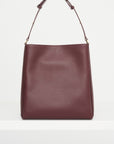 Folded Tote Bag, Burgundy
