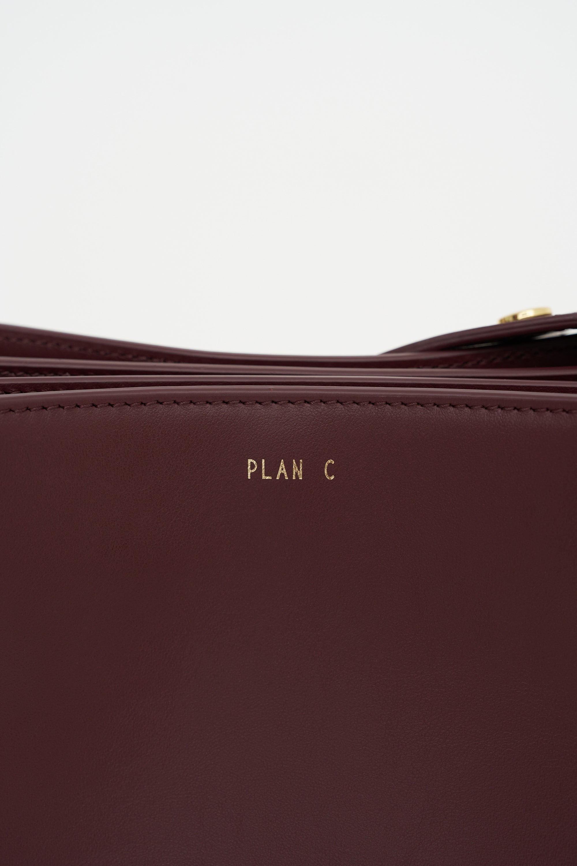 Folded Tote Bag, Burgundy