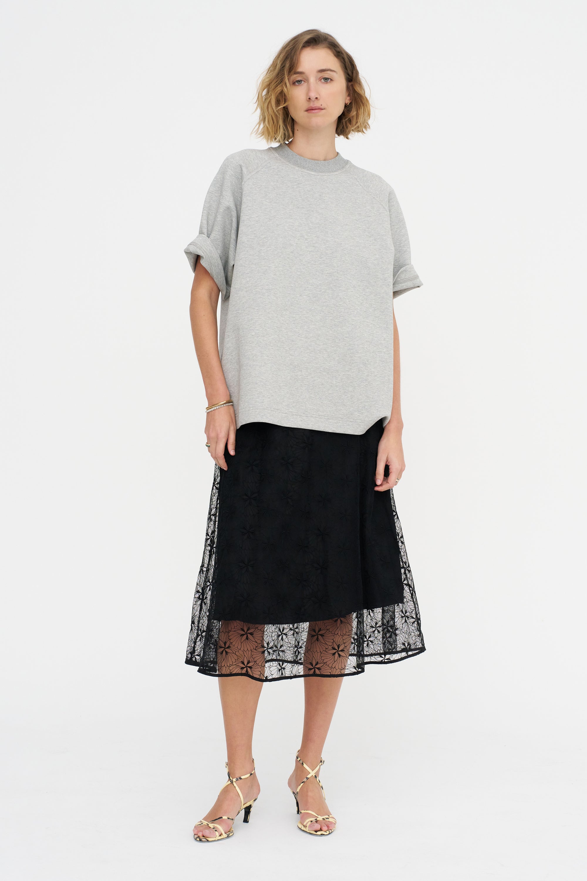 Circle Skirt, Black Lace