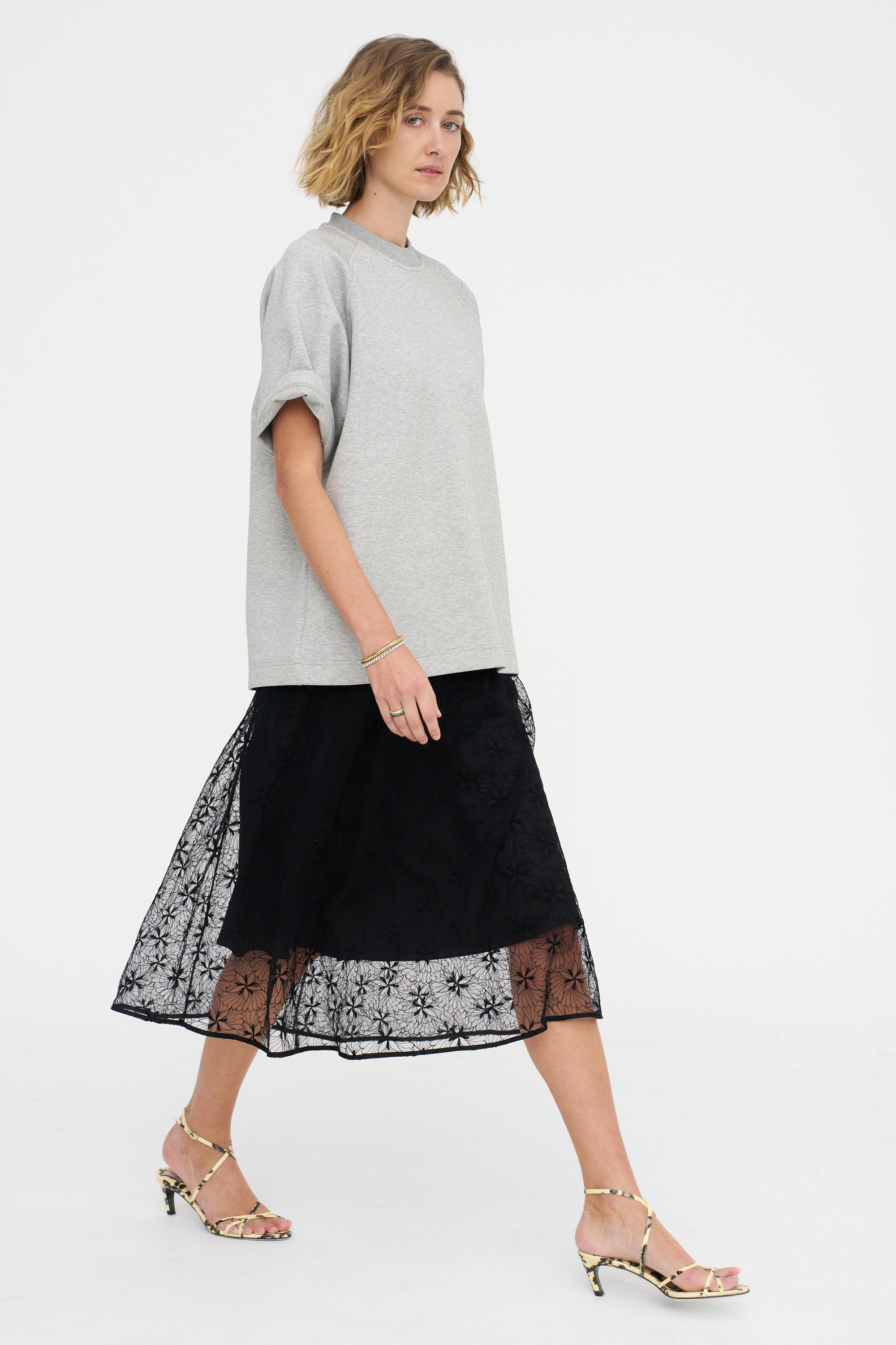 Circle Skirt, Black Lace
