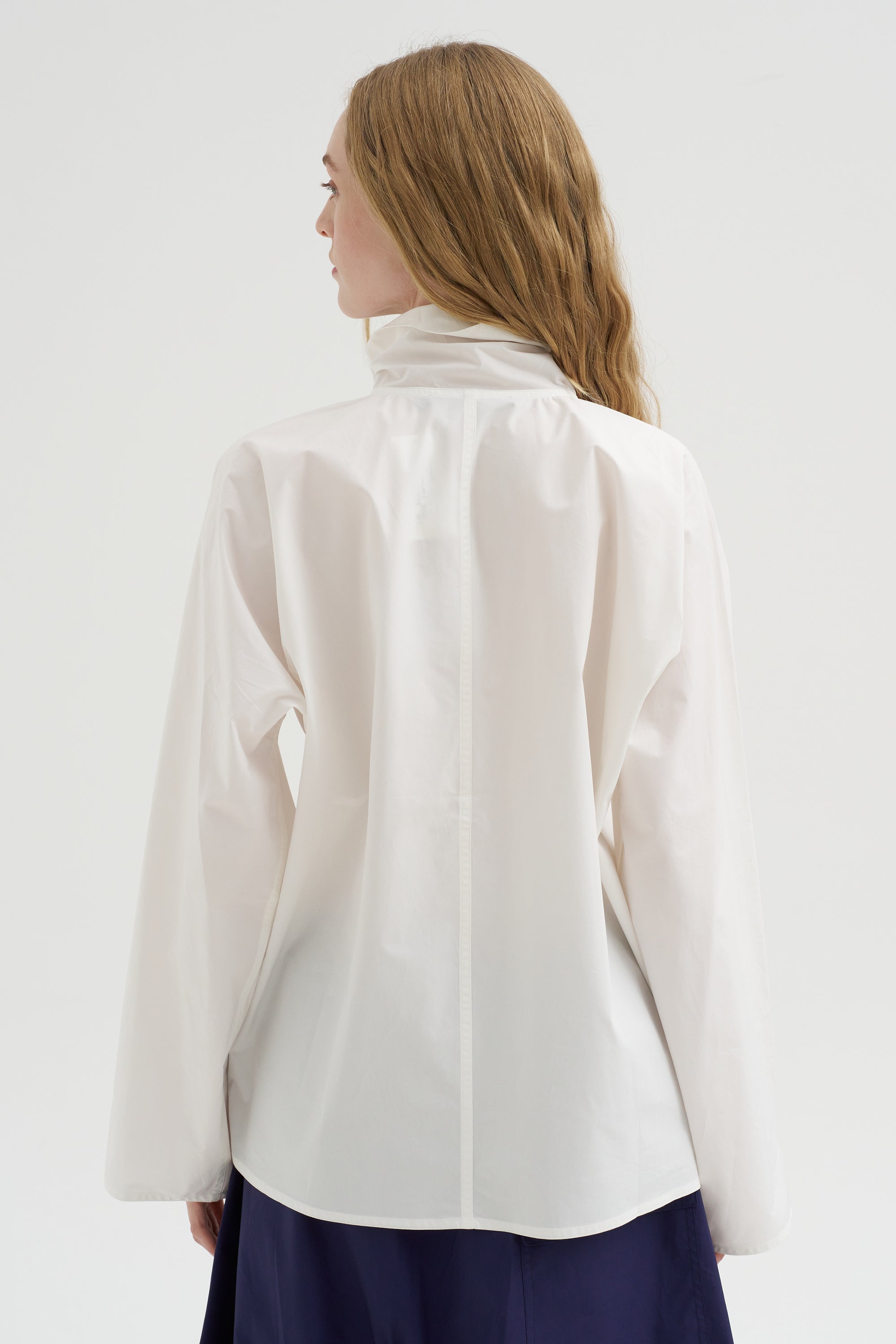 Belor CTop - Top-Pop Collar Shirt, Off White