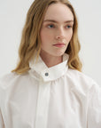 Belor CTop - Top-Pop Collar Shirt, Off White