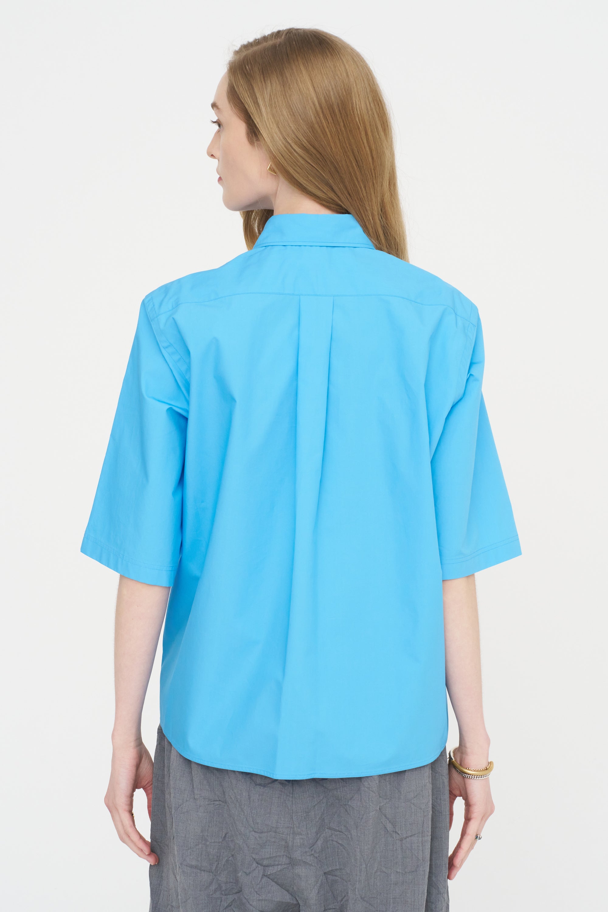 Biscay Ctop - Short Sleeve Shirt, Azure