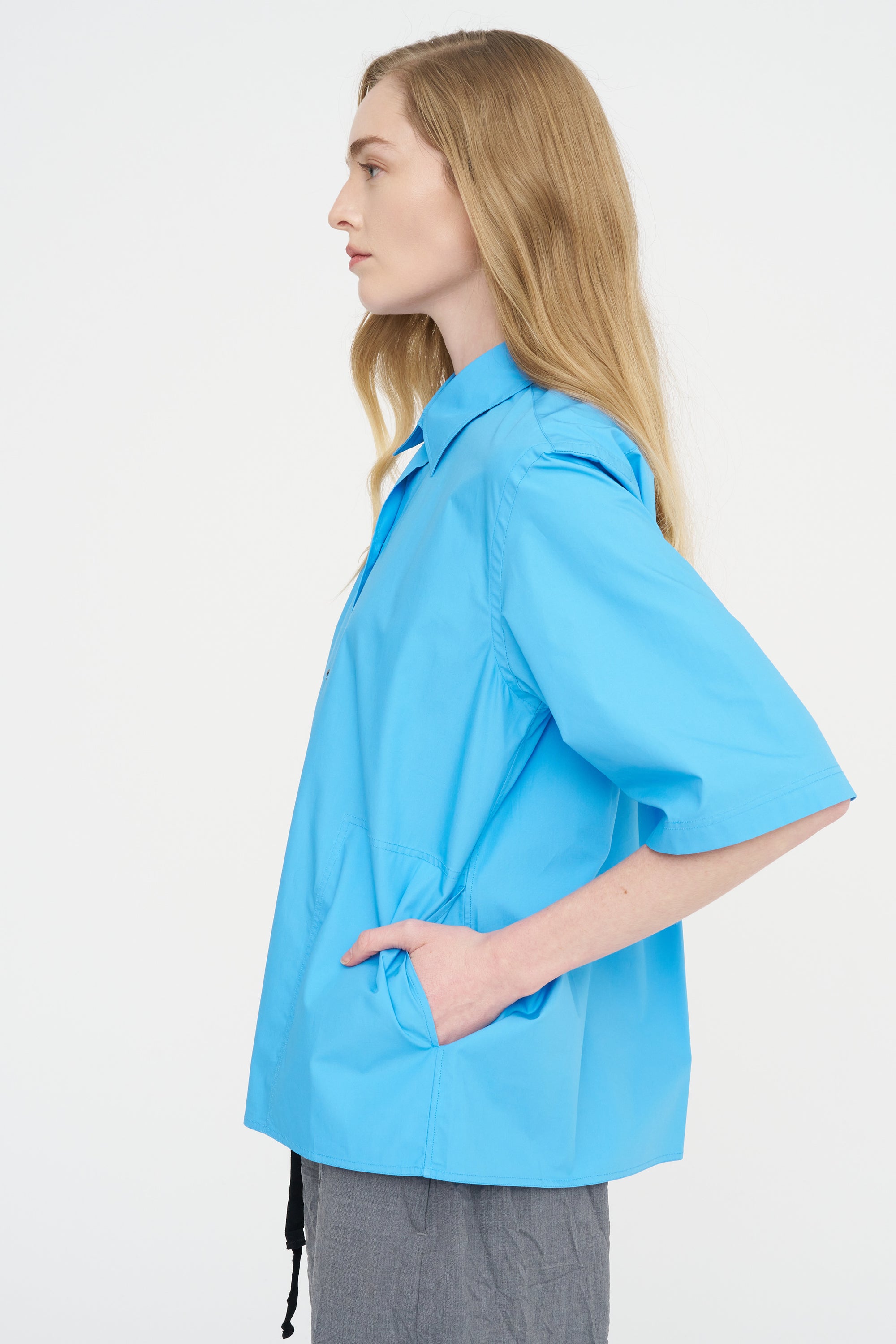 Biscay Ctop - Short Sleeve Shirt, Azure