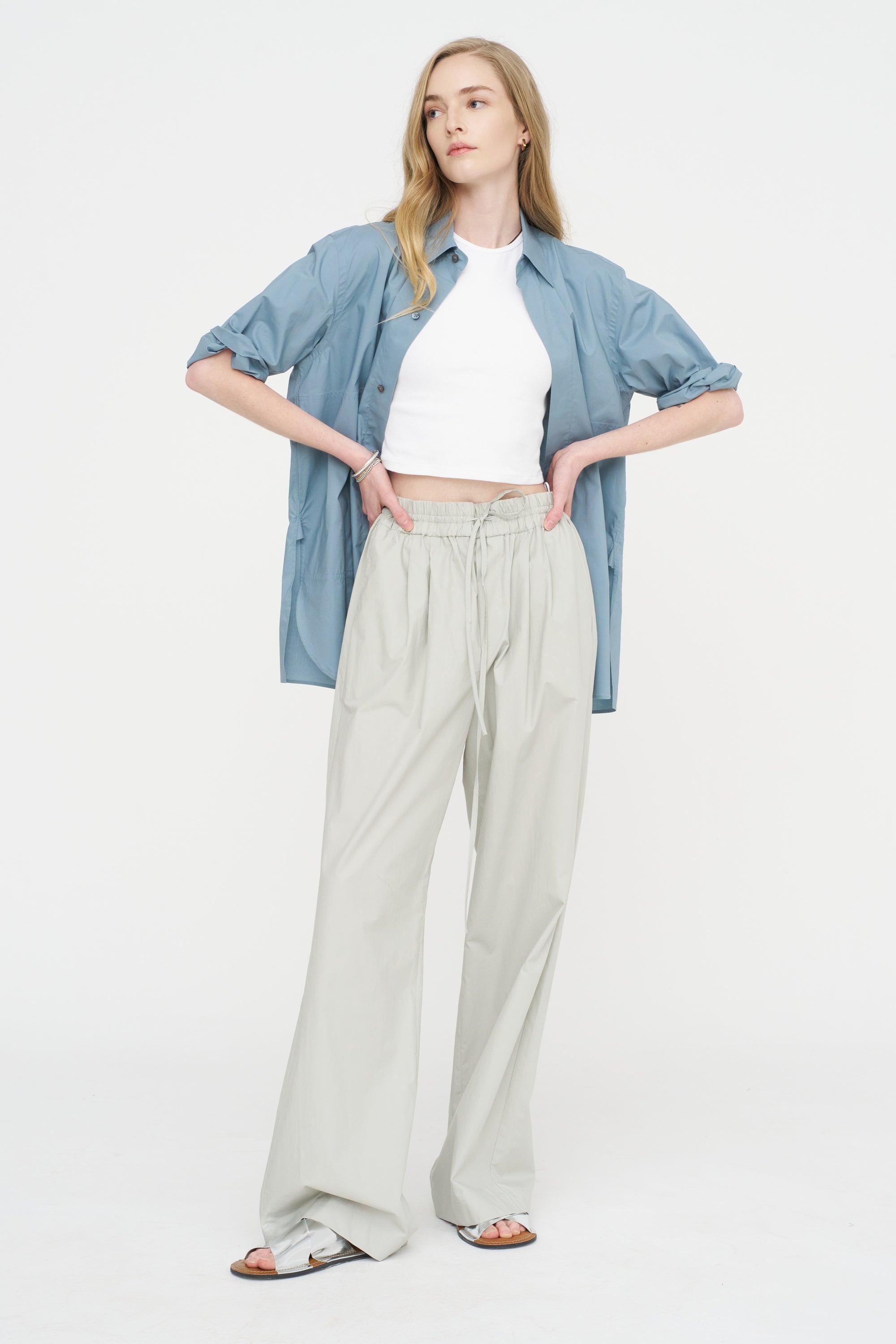 Bodhi Cpop - Cotton Poplin Shirt, Mercury