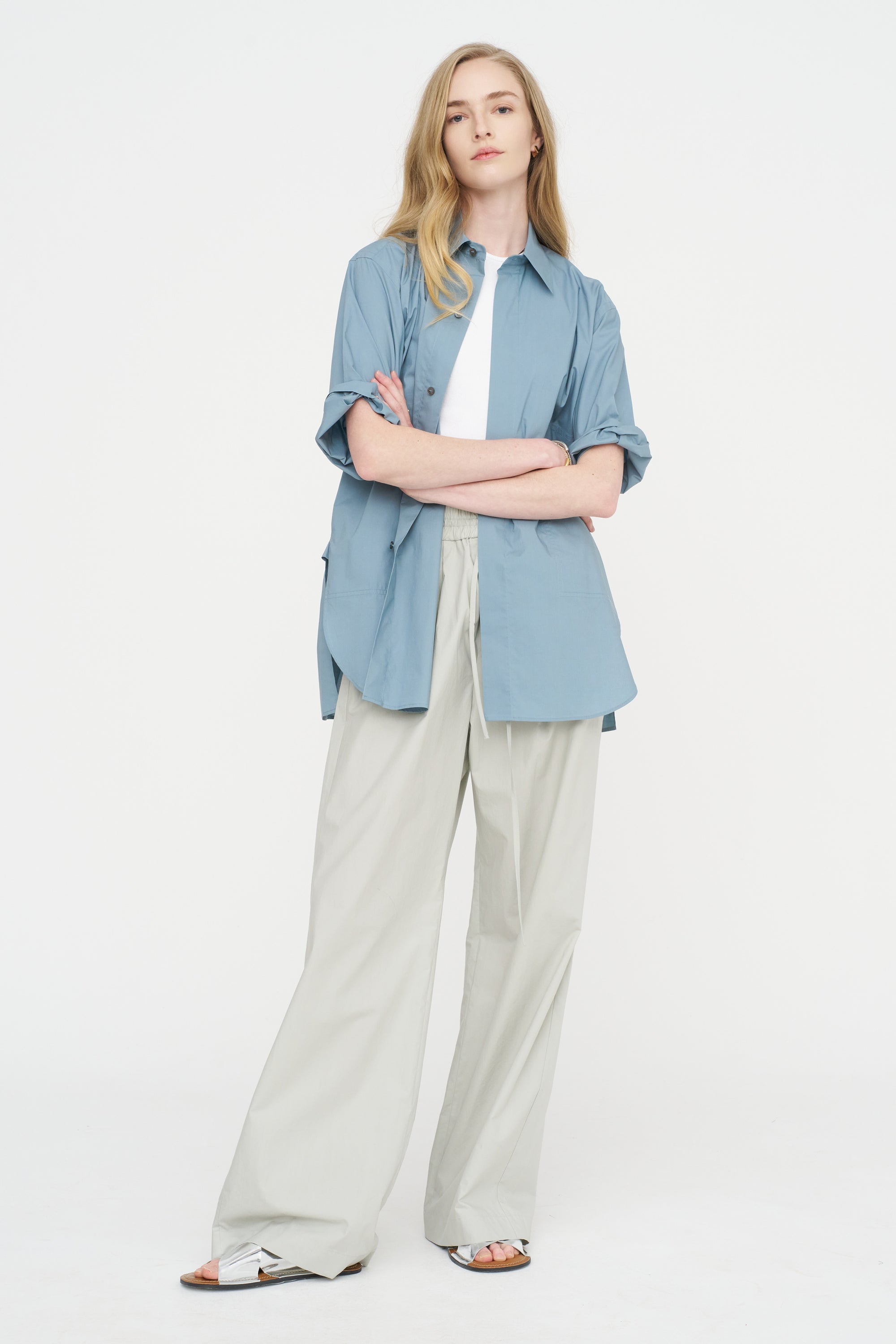 Bodhi Cpop - Cotton Poplin Shirt, Mercury