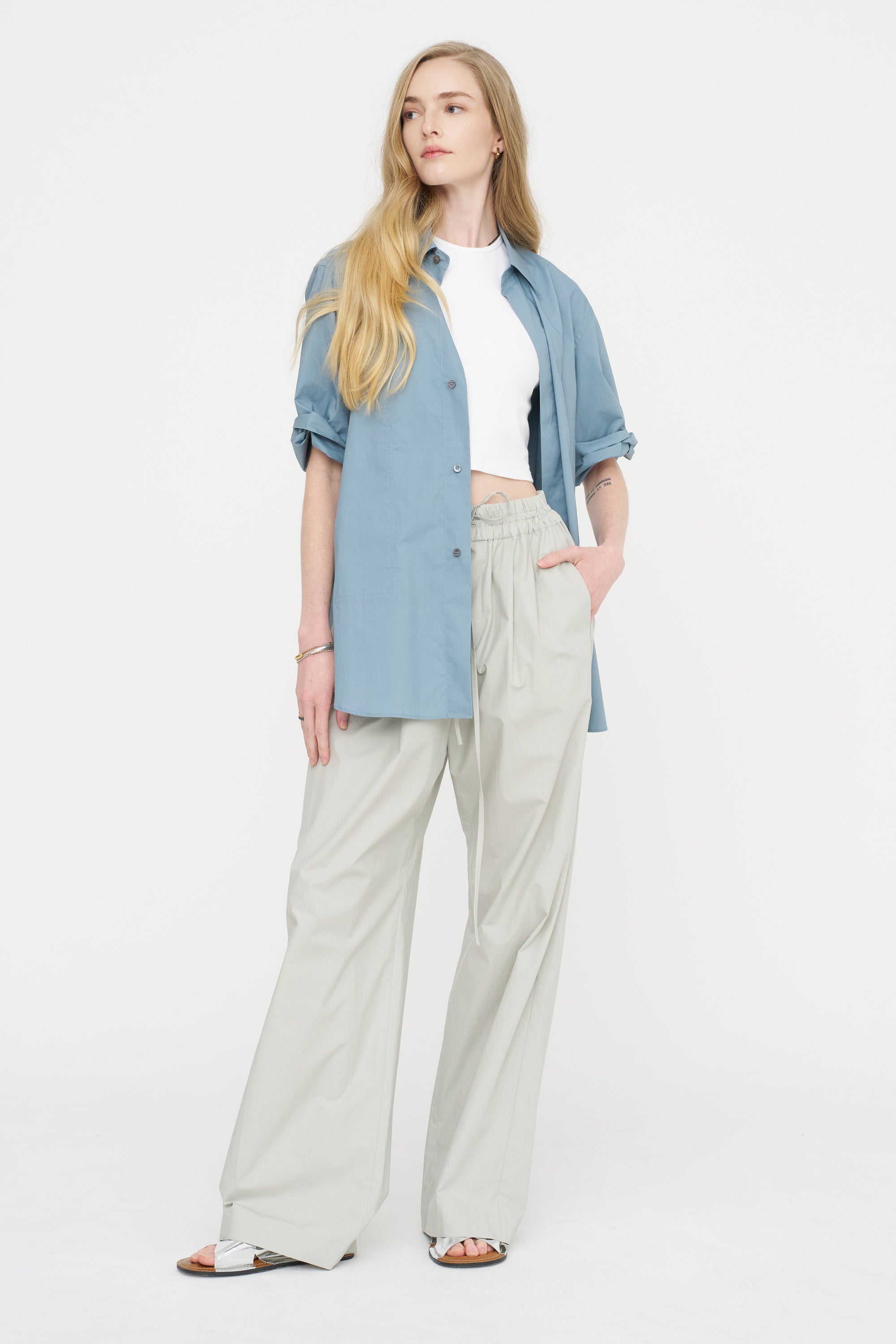 Bodhi Cpop - Cotton Poplin Shirt, Mercury