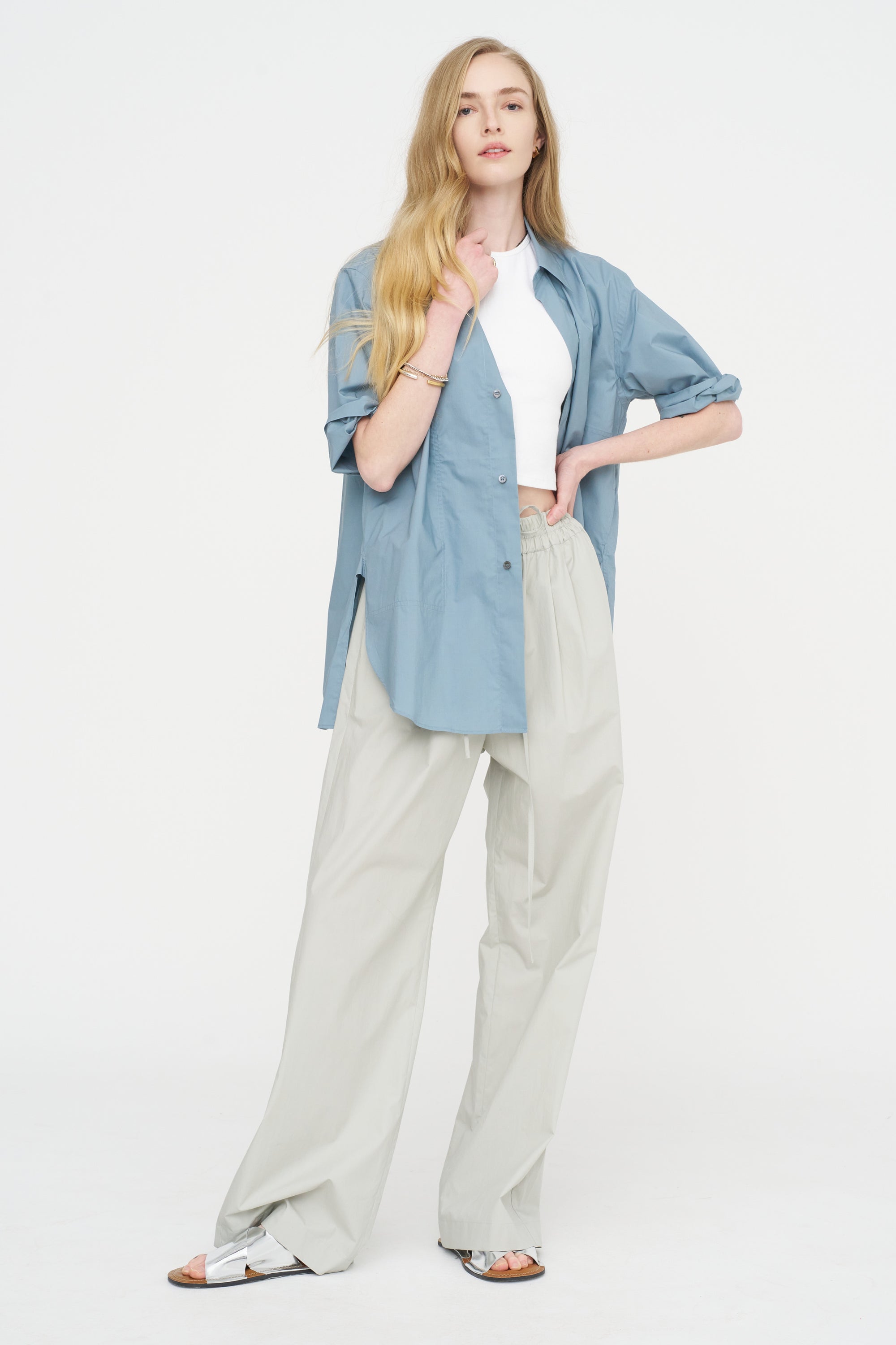 Bodhi Cpop - Cotton Poplin Shirt, Mercury