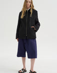 Car Pota - Taffeta Zip Shirt Jacket, Black