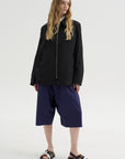 Car Pota - Taffeta Zip Shirt Jacket, Black