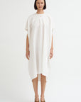 Linen Cotton Dress, Off White