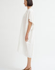 Linen Cotton Dress, Off White