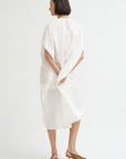 Linen Cotton Dress, Off White