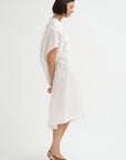 Linen Cotton Dress, Off White